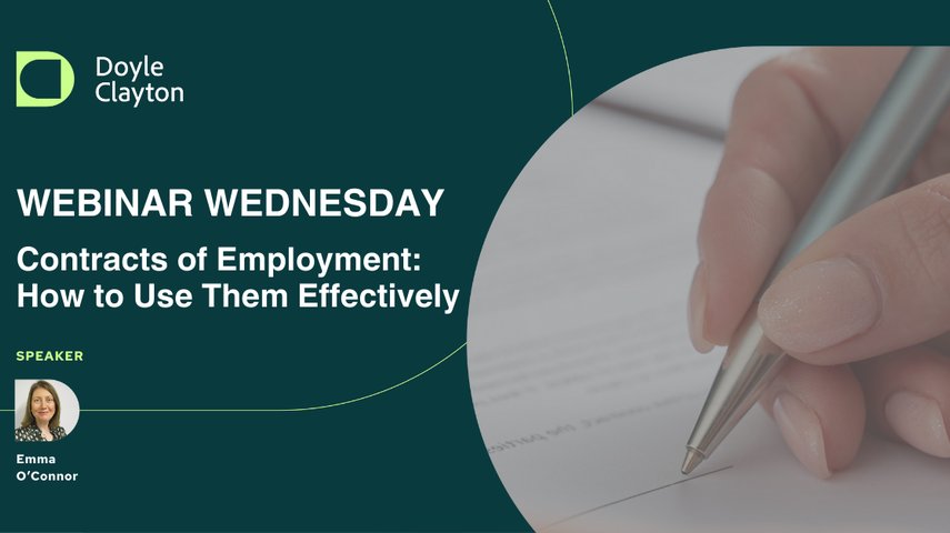 Webinar: Contracts of Employment: How to Use Them Effectively