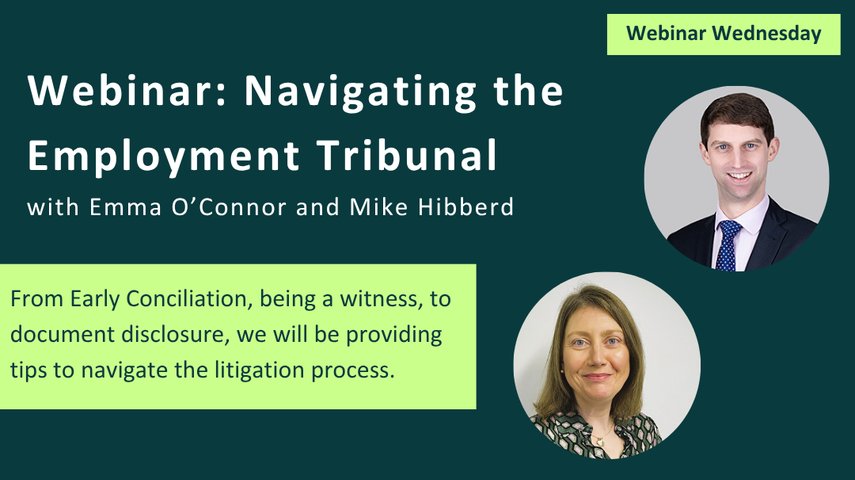 Webinar: Navigating the Employment Tribunal